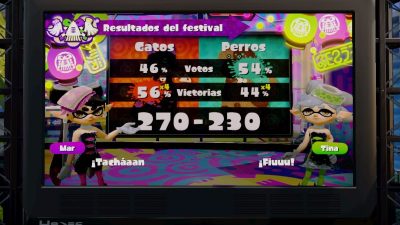 Los perros huyen con el rabo entre las piernas en el último ‘Splatfest’