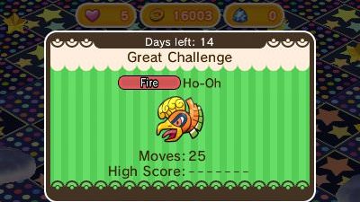 Novedades de la semana en ‘Pokémon Shuffle’: Ho-Oh, Celebi, Lugia y más