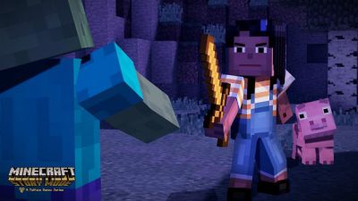 Gameplay del primer episodio de ‘Minecraft: Story Mode’ en Wii U