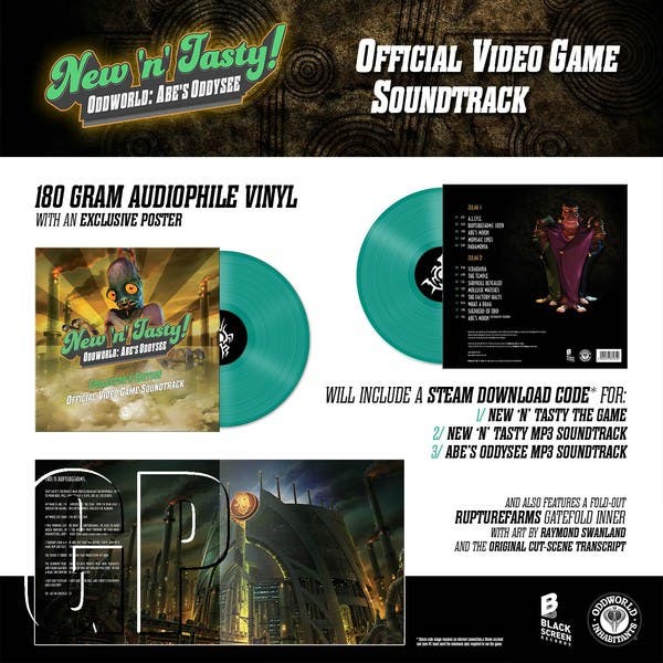 Black Screen Records lanzará la banda sonora de ‘Oddworld: New ‘n’ Tasty’ en vinilo