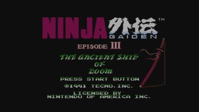 ‘Ninja Gaiden III: The Ancient Ship of Doom’ llegará a la CV de Wii U de Europa esta semana