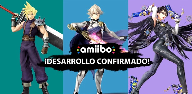 Confirmados los amiibo de Cloud, Corrin y Bayonetta, fechas para los de Ryu, Roy y ROB Famicom