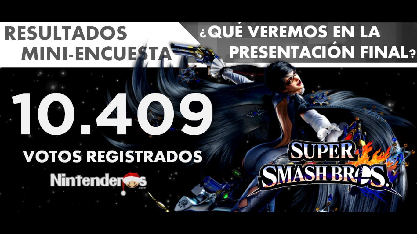 Resultados de la encuesta sobre la Presentación Final de ‘Super Smash Bros.’