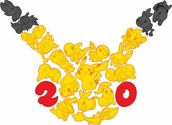 Así luce el logo del 20 aniversario de Pokémon, confirmada la presencia de la serie en el Super Bowl