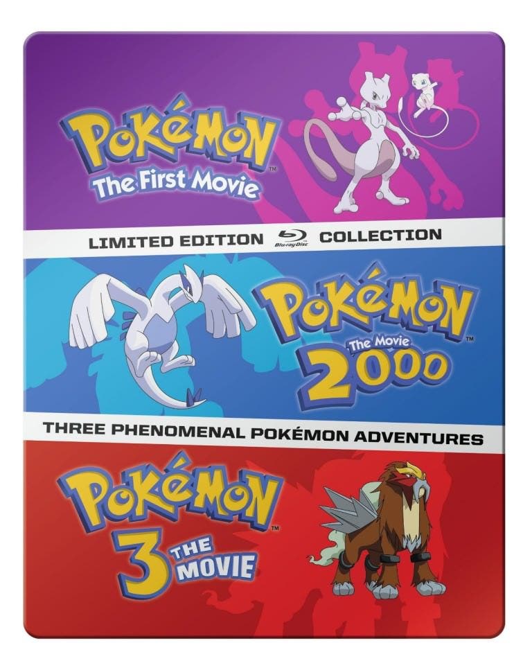 Sacan las tres primeras películas de Pokémon en Blu-ray