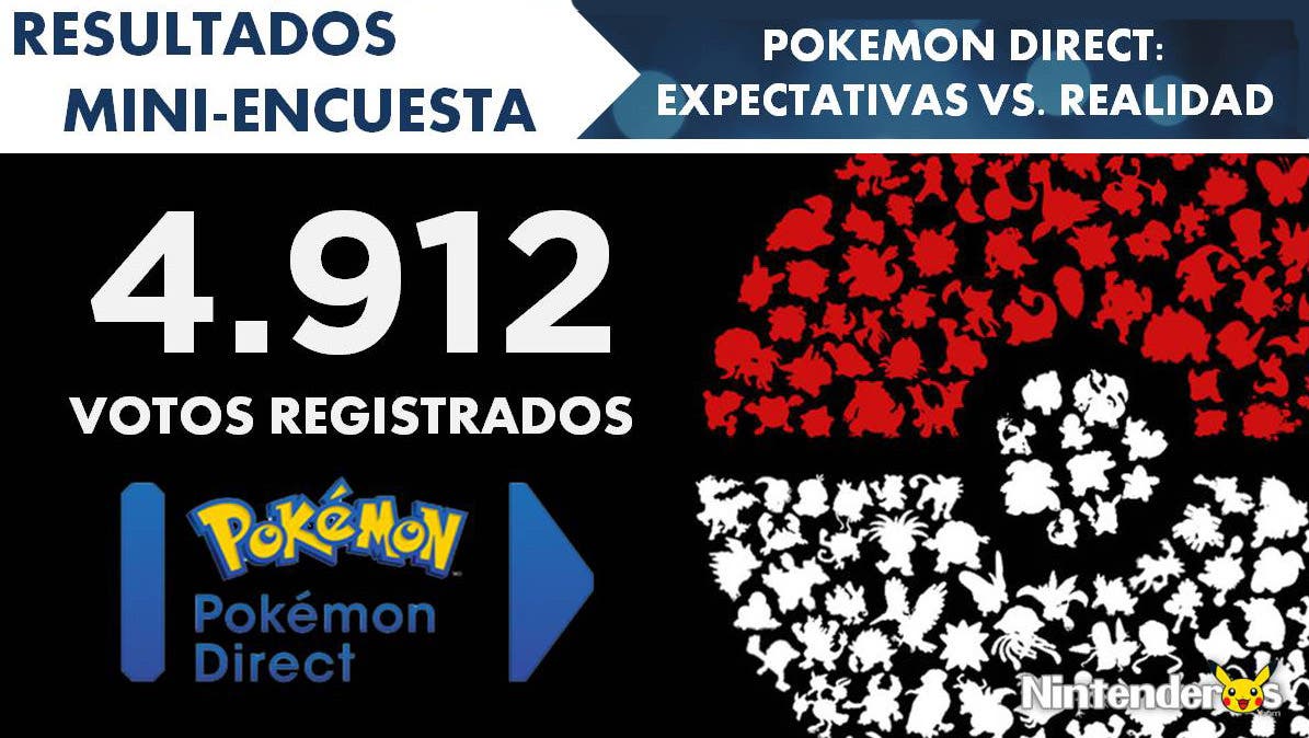 Resultados de la encuesta sobre el Pokémon Direct. ¡Expectativas vs. realidad!