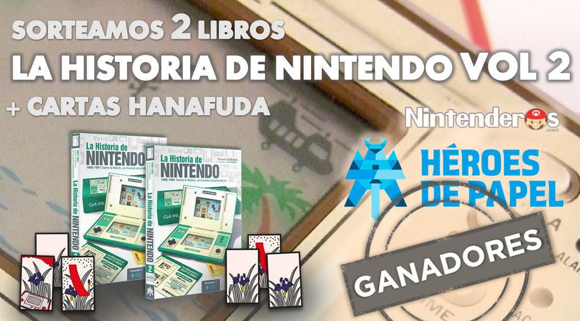 Ganadores de los dos libros ‘La Historia de Nintendo Vol. 2’ + cartas Hanafuda
