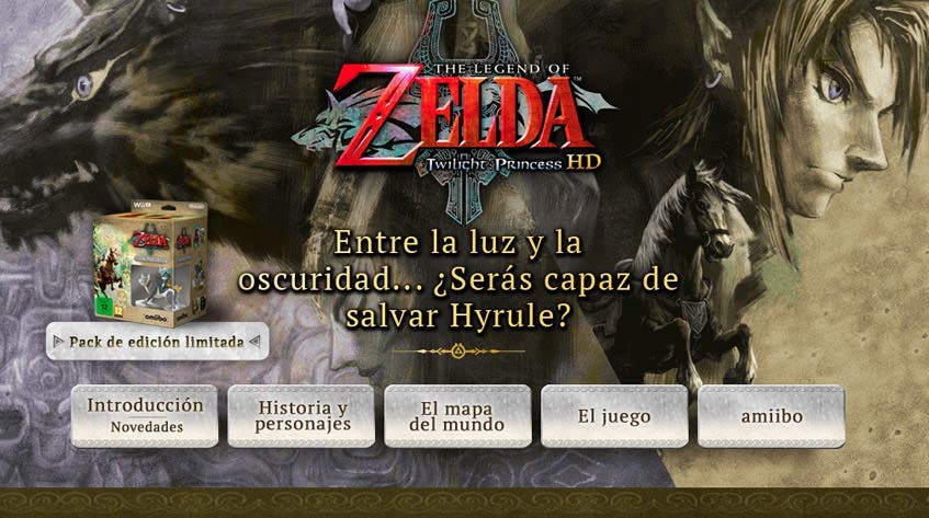 Ya disponible el sitio oficial europeo de ‘The Legend of Zelda: Twilight Princess HD’