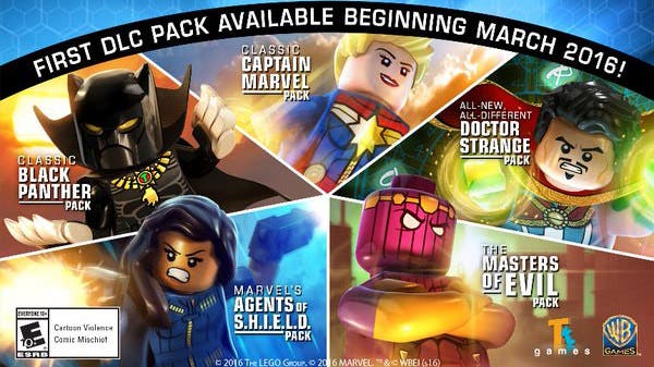 Detalles y fechas para los DLCs de ‘LEGO Marvel Vengadores’