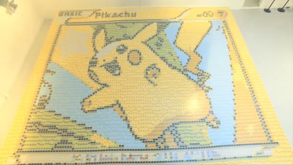 Así se creó el mosaico gigante hecho con cartas coleccionables de ‘Pokémon’