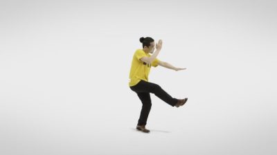 Adivina el amiibo que está imitando Tsubasa Sakaguchi, co-director de ‘Splatoon’