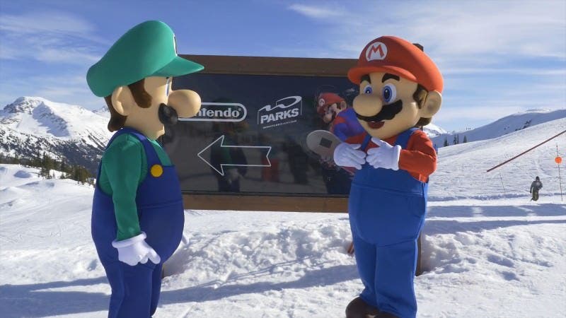 Mario, Luigi y amigos se van de aventura a la nieve