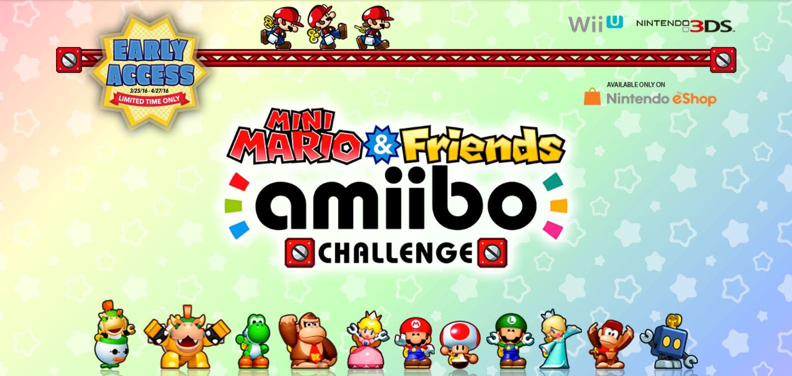 El sitio web norteamericano de ‘Mini Mario & Friends amiibo Challenge’ abre hoy sus puertas