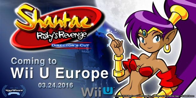 [Act.] ‘Shantae: Risky’s Revenge Director’s Cut’ llegará a Wii U el 24 de marzo