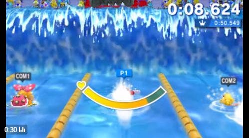 Gameplay de 100 metros libres Extra de ‘Mario & Sonic en los JJOO: Río 2016’, bono en la Nintendo UK Store