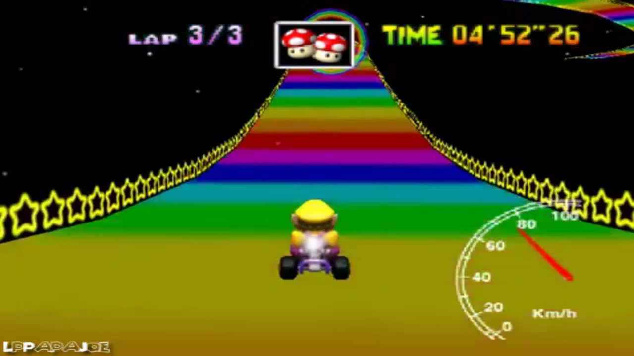 The easter egg of a GPS allows you to drive as if you were on a rainbow path from 'Mario Kart' – Nintenderos