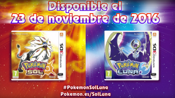 ‘Pokémon Sol y Luna’ disponible el 23 de noviembre en Europa