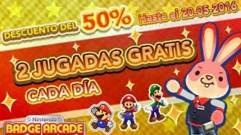 Descuentos y dos jugadas gratis en ‘Nintendo Badge Arcade’ hasta el 20 de mayo