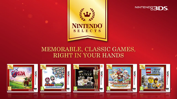 Hoy 5 nuevos títulos de 3DS se unen a los Nintendo Selects (Europa)