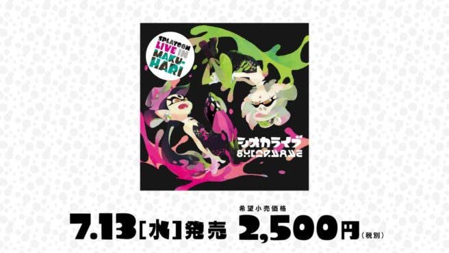 “Splatoon Live in Makuhari” llegará en un CD a Japón el 13 de julio