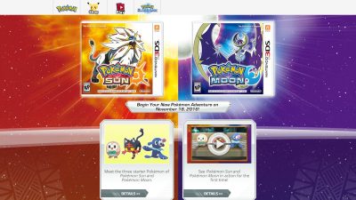 ‘Pokémon Sol y Luna’ ya tiene su sitio web oficial
