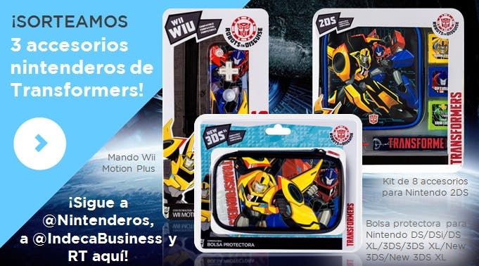 ¡Sorteamos 3 accesorios nintenderos de ‘Transformers’ junto a Indeca Business!
