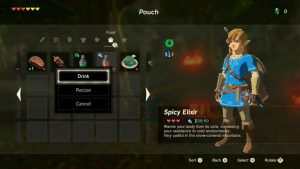Zelda comida