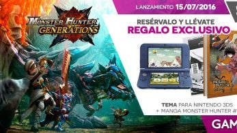 Reserva ‘Monster Hunter Generations’ para 3DS en GAME España y llévate un tema y un manga