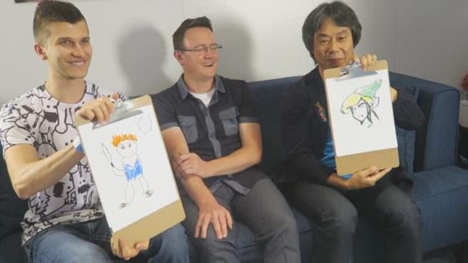 Miyamoto se luce dibujando en esta entrevista sobre ‘Zelda: Breath of the Wild’