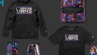 Fotos de la línea completa de ropa y accesorios de Vans de Nintendo