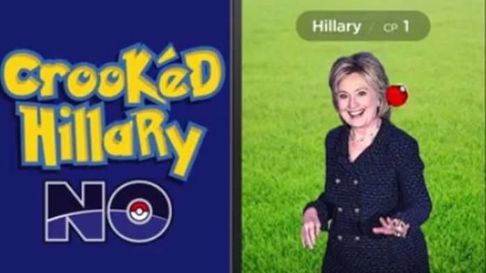 Donald Trump parodia a Hillary Clinton con ‘Pokémon GO’