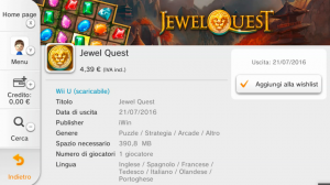 Jewel Quest eShop Wii U