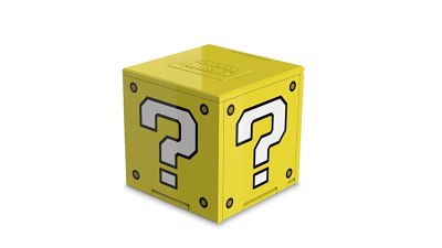 Reserva este reluciente Bloque ? para guardar tus cartuchos de 3DS