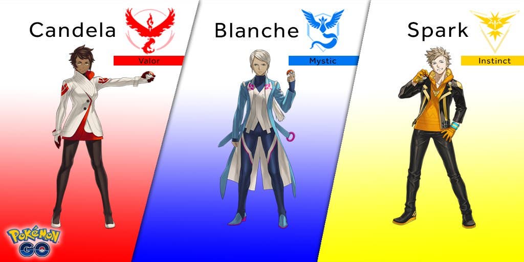 Revelados los líderes de los equipos de ‘Pokémon GO’