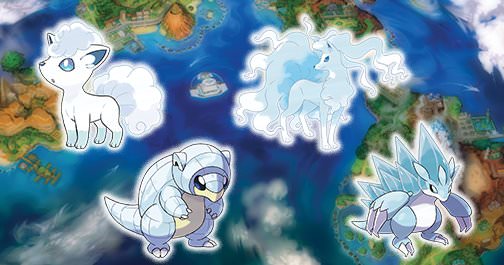 Pokémon Sol y Luna: Todas las formas de Alola