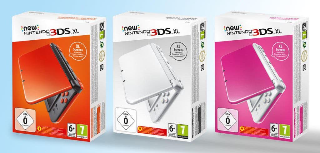 Estos tres nuevos modelos de New 3DS XL llegarán a Europa el 11 de noviembre