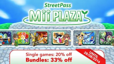 Se anuncian descuentos en todos los juegos de la Plaza Mii de StreetPass (Europa)
