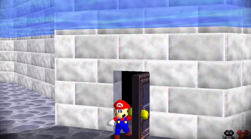 Un speedrunner consigue usar el atajo de la puerta del foso de ‘Super Mario 64’