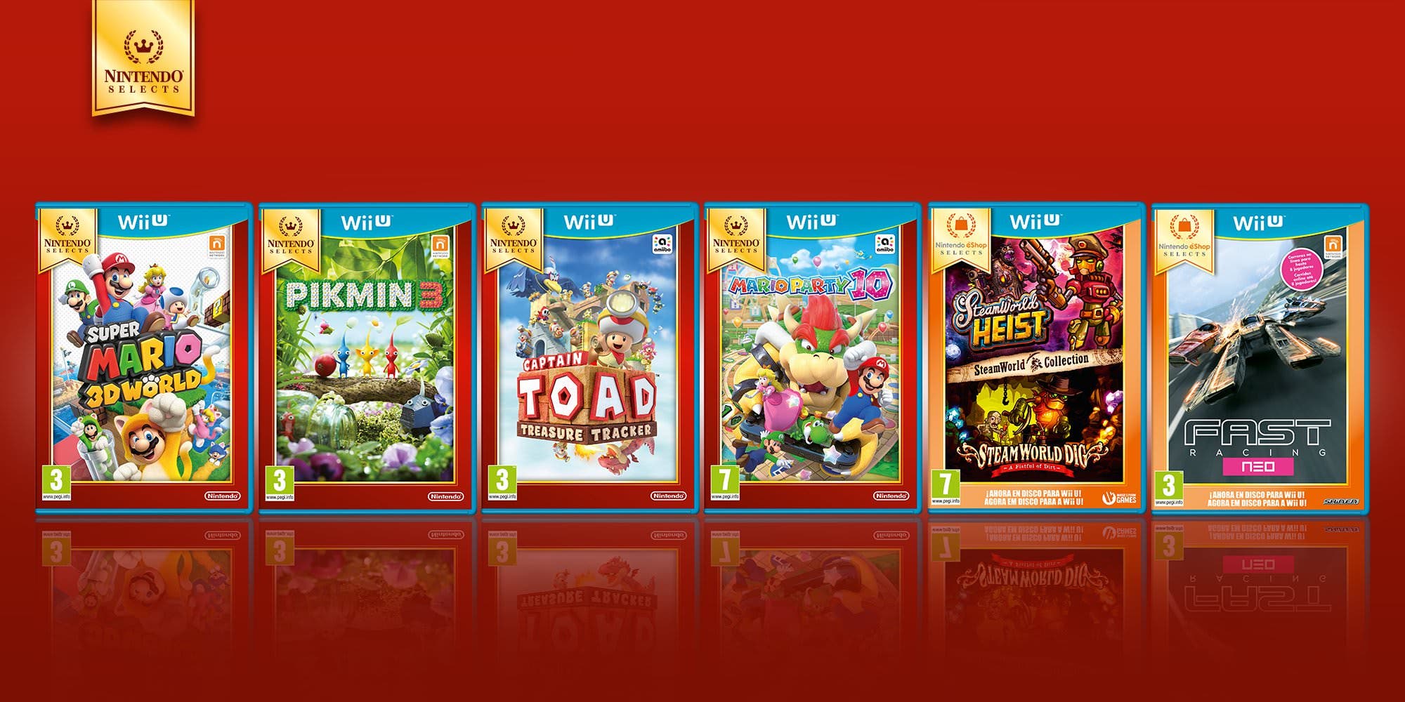 Ya están disponibles los nuevos juegos de la serie Nintendo Selects de Wii U