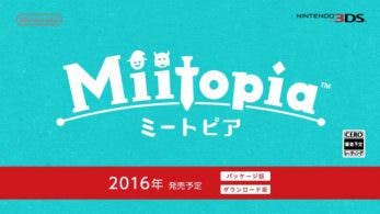 El misterioso título ‘Miitopia’ ya está de camino a Nintendo 3DS