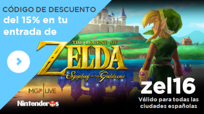 ¡Consigue un 15% de descuento en Zelda: Symphony of the Goddesses con Nintenderos!