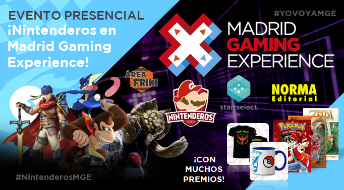 ¡Nintenderos estará presente en Madrid Gaming Experience con stand propio! #YOVOYAMGE
