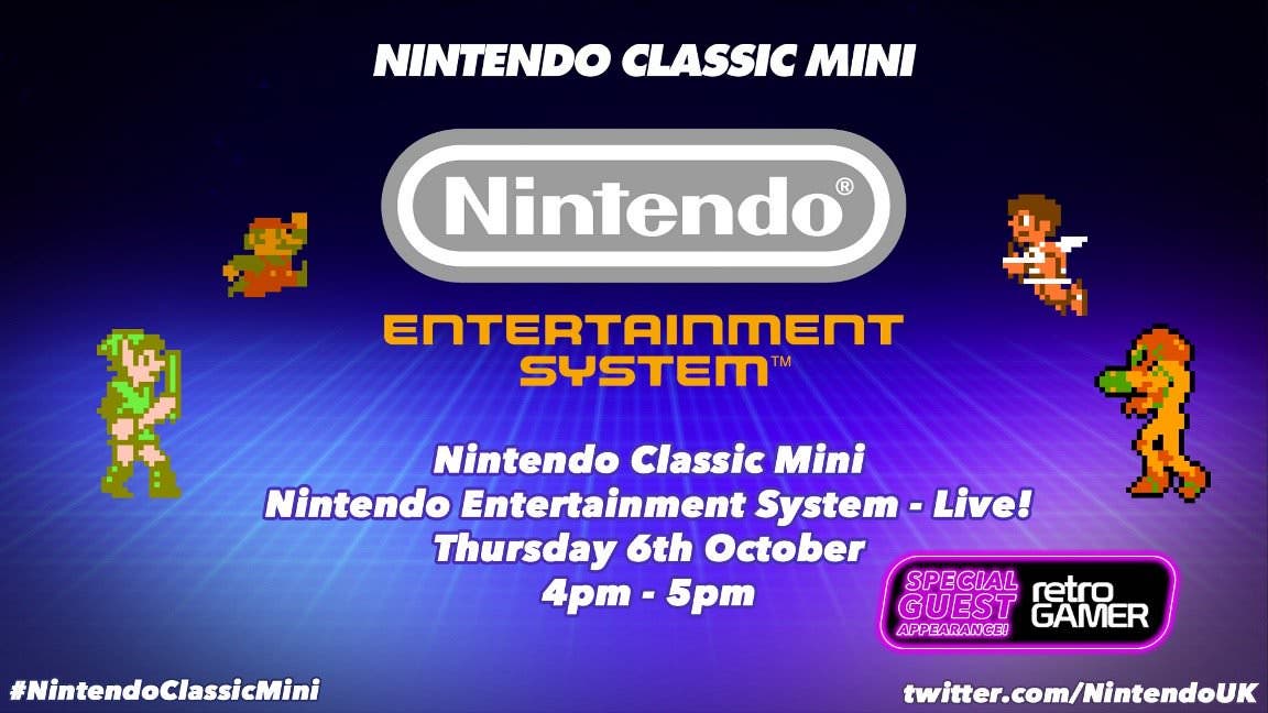 Vídeo completo del directo de la NES Mini ofrecido por Nintendo Reino Unido