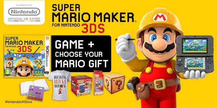 Consigue un regalo reservando ‘Super Mario Maker 3DS’ en la tienda online de Nintendo UK