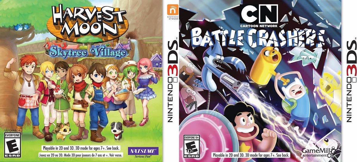 Conocemos el tamaño que ocupan ‘Harvest Moon: Skytree Village’ y ‘Cartoon Network: Battle Crashers’