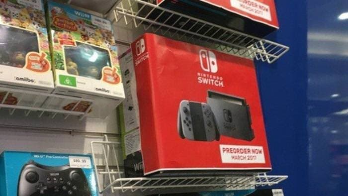 Nintendo Switch ya empieza a ser anunciada en algunas tiendas