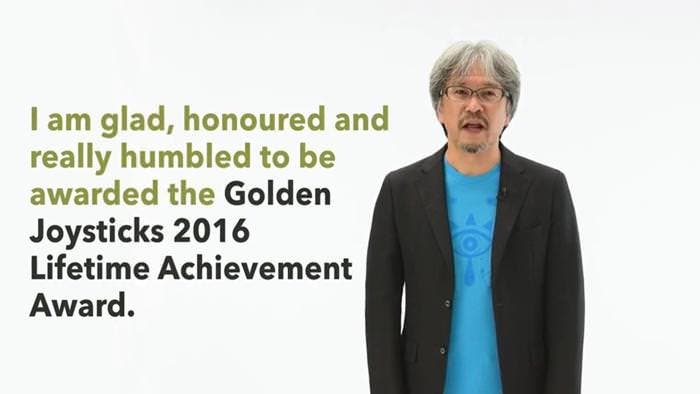 Eiji Aonuma gana el premio a la mejor trayectoria en los Golden Joysticks Awards 2016