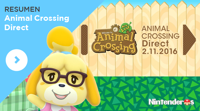 Resumen de todo lo confirmado en el Animal Crossing Direct (2/11/16)