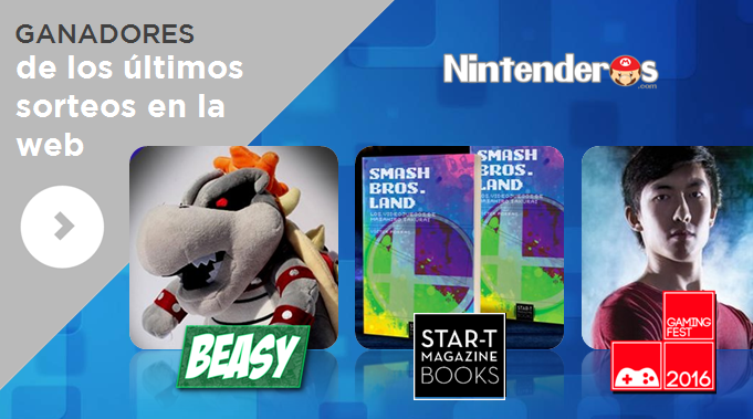 Ganadores de los sorteos del peluche de Bowsitos, los libros ‘Smash Bros. Land’ y las entradas para Gamingfest Sevilla 2016