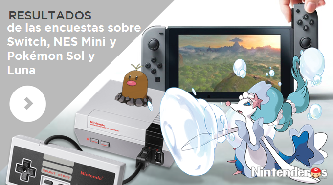 Resultados de las encuestas sobre Switch, NES Mini y ‘Pokémon Sol y Luna’